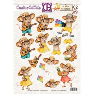 (CCO-049)3D Creative CutOuts A Mice Vacation 02