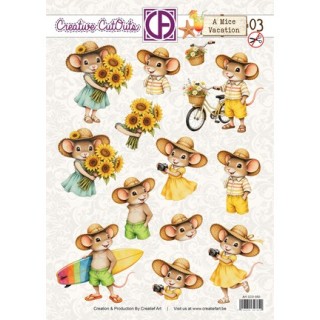 (CCO-050)3D Creative CutOuts A Mice Vacation 03