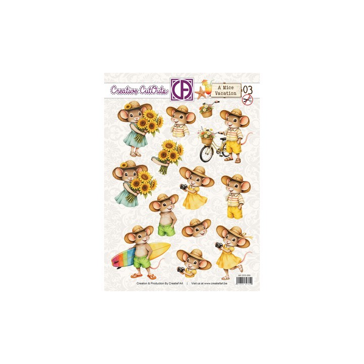 (CCO-050)3D Creative CutOuts A Mice Vacation 03