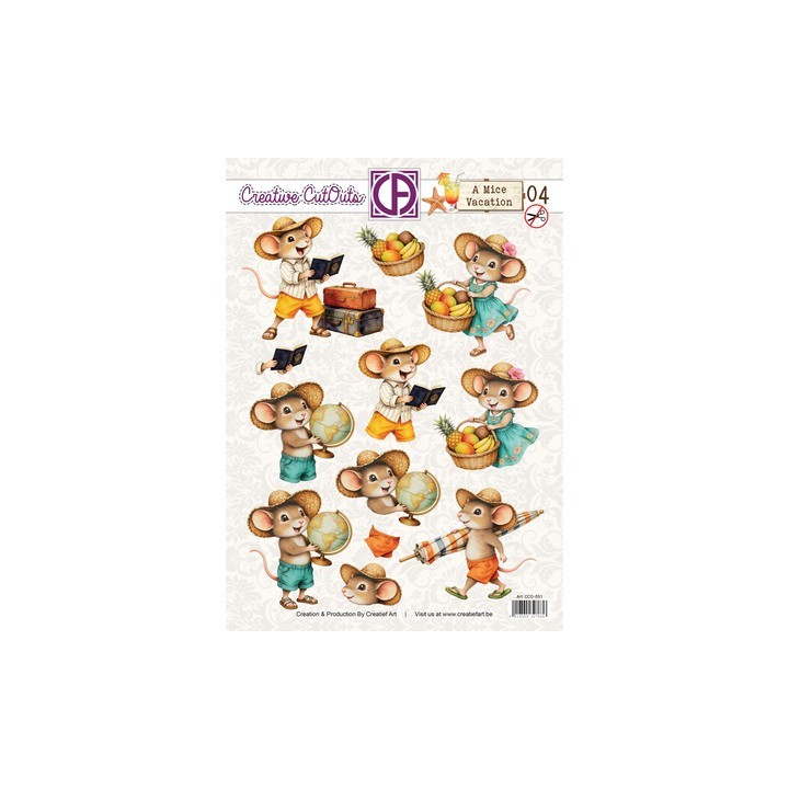 (CCO-051)3D Creative CutOuts A Mice Vacation 04