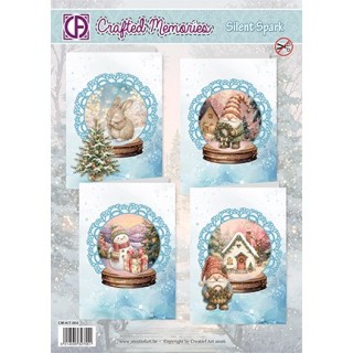 (CM-KIT-004)3D Creative CutOuts Silent Spark (4 cards)