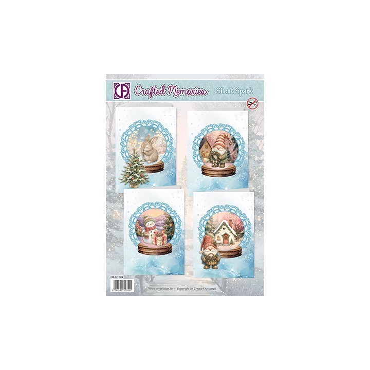 (CM-KIT-004)3D Creative CutOuts Silent Spark (4 cards)