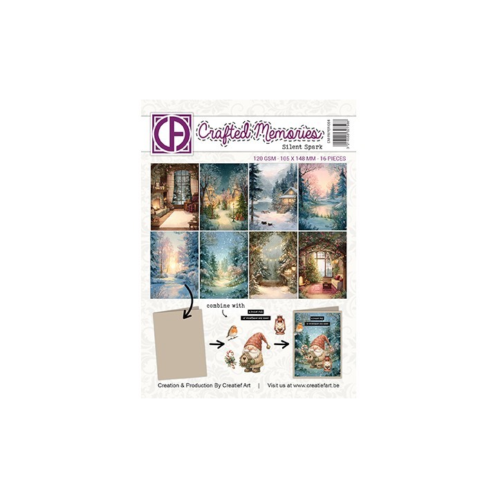(CM-PAPER-004)3D Creative Collagepapier - Silent Spark