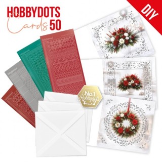 (DODOPP050)Hobbydots Cards 50 - Christmas Bouquet