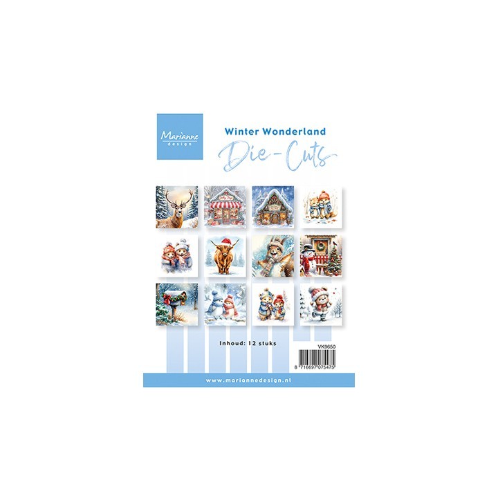 (VK9650)Die-cuts - Winter Wonderland (35 pieces)