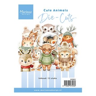 (VK9651)Die-cuts - Cute Animals (35 pieces)