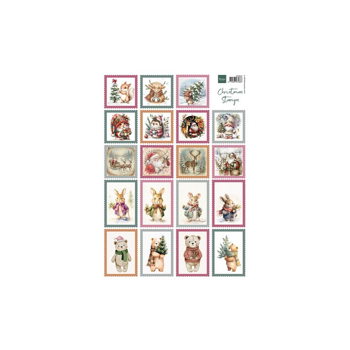 (VK9653)Knipvel A4, Christmas Stamps (20 images)