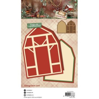 (SL-CC-CD1114)StudioLight Dies – Cottage Barn Card Cottage Christmas n° 1114