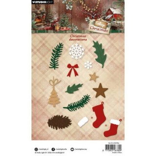 (SL-CC-CD1116)StudioLight Dies – Christmas Decorations Cottage Christmas n° 1116
