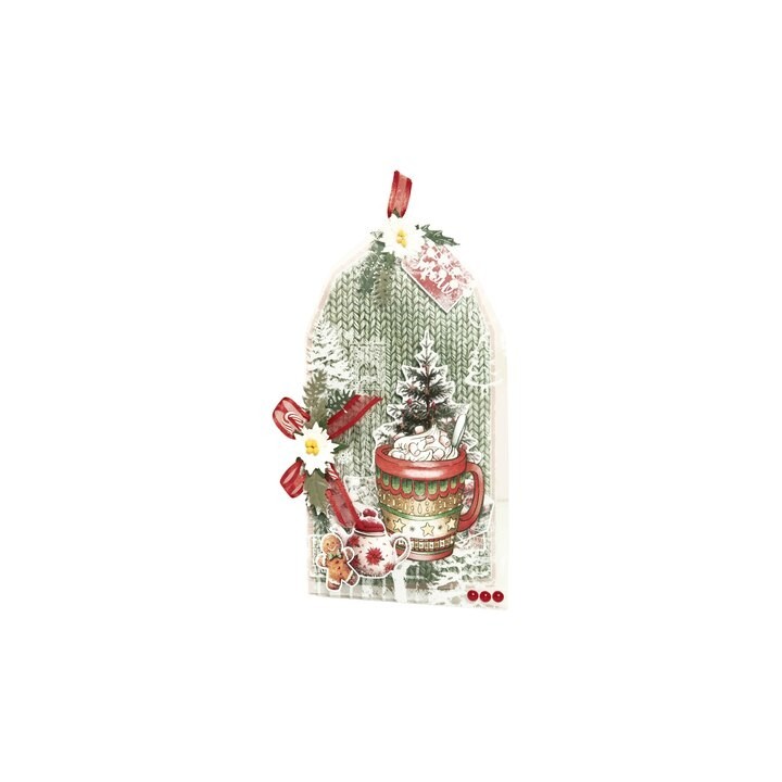 (SL-CC-STAMP959)Studio light Stamp Warme Wensen Cottage Christmas n° 959
