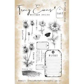 (TE067)Tracy Evans Explore Nature A5 Stamp