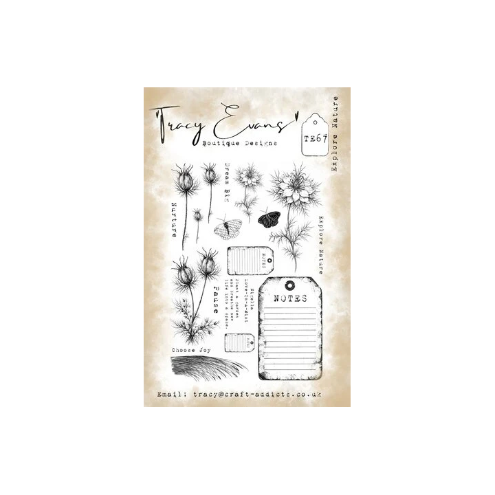 (TE067)Tracy Evans Explore Nature A5 Stamp