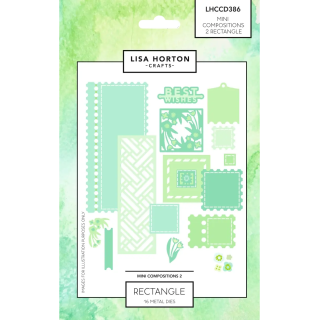 (LHCCD386)Lisa Horton Crafts - Mini Compositions - Dies - Set 2 - Rectangle