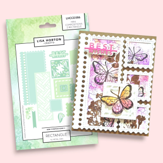 (LHCCD386)Lisa Horton Crafts - Mini Compositions - Dies - Set 2 - Rectangle