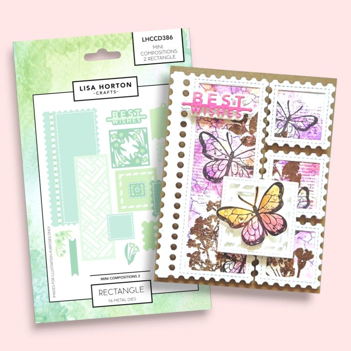 (LHCCD386)Lisa Horton Crafts - Mini Compositions - Dies - Set 2 - Rectangle
