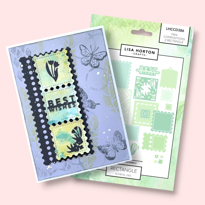 (LHCCD386)Lisa Horton Crafts - Mini Compositions - Dies - Set 2 - Rectangle