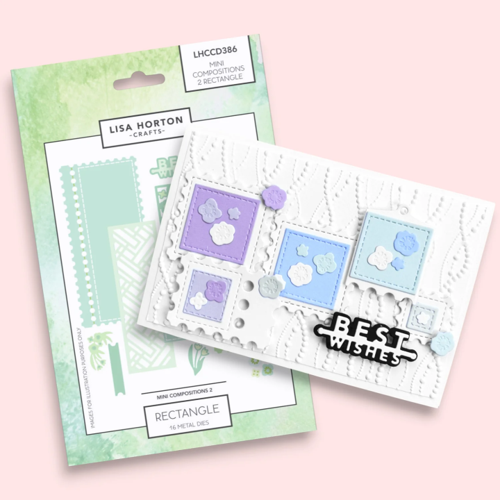 (LHCCD386)Lisa Horton Crafts - Mini Compositions - Dies - Set 2 - Rectangle