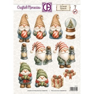 (CM-007)3D Creative CutOuts 3D Doordrukvel - Silent Spark 07