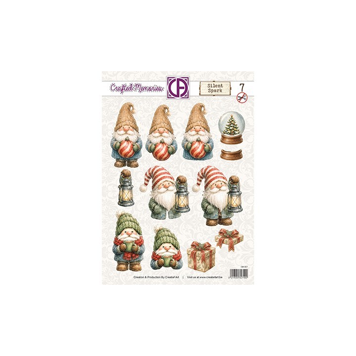 (CM-007)3D Creative CutOuts 3D Doordrukvel - Silent Spark 07