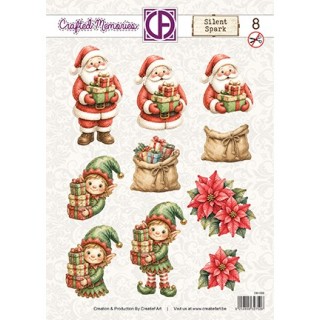 (CM-008)3D Creative CutOuts 3D Doordrukvel - Silent Spark 08