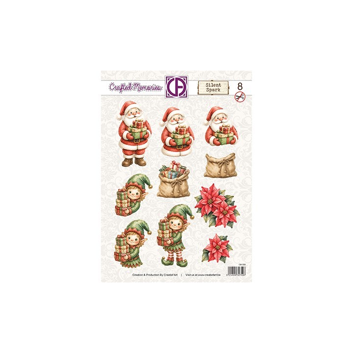 (CM-008)3D Creative CutOuts 3D Doordrukvel - Silent Spark 08