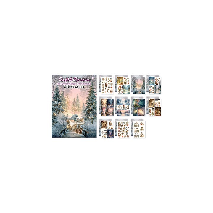 (CM-BOEK-004)3D Creative CutOuts Crafted Memories - Art Journaling - Silent Spark