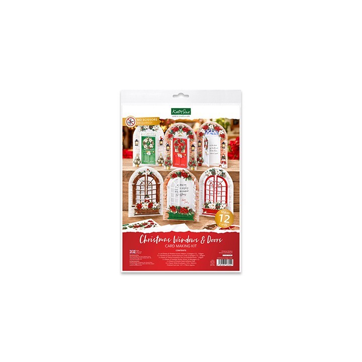 (17-10111CWD)Katy Sue Designs Christmas Windows and Doors - Card Making