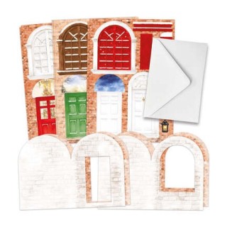 (17-10111CWD)Katy Sue Designs Christmas Windows and Doors - Card Making