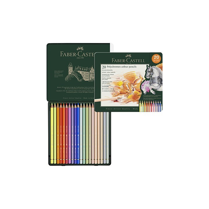 (110020)Polychromos Colour Pensils NEW COLOURS (20PCS)