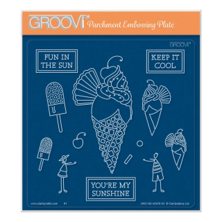 (GRO-SE-42678-03)Groovi Plate A5 Barbara's SHAC Ice Cream