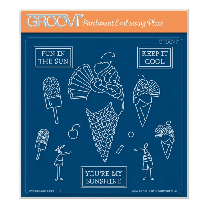(GRO-SE-42678-03)Groovi Plate A5 Barbara's SHAC Ice Cream