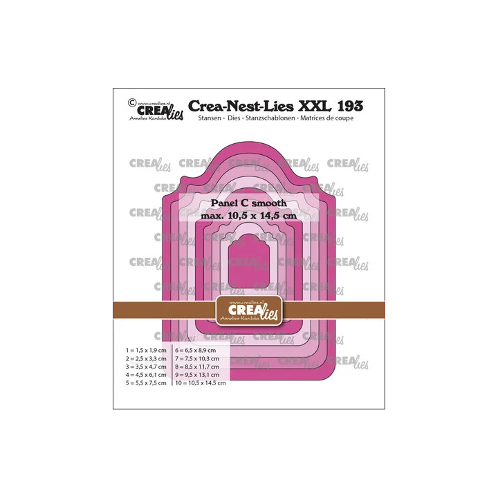 (CLNestXXL193)Crea-Nest-Lies XXL Dies Panel C Smooth
