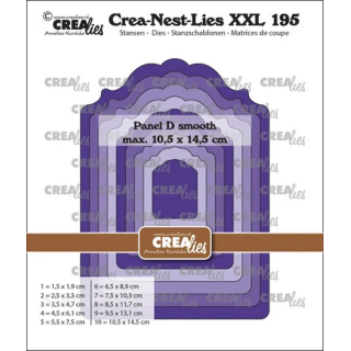 (CLNestXXL195)Crea-Nest-Lies XXL Dies Panel D Smooth