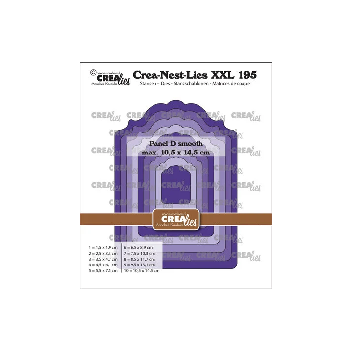 (CLNestXXL195)Crea-Nest-Lies XXL Dies Panel D Smooth