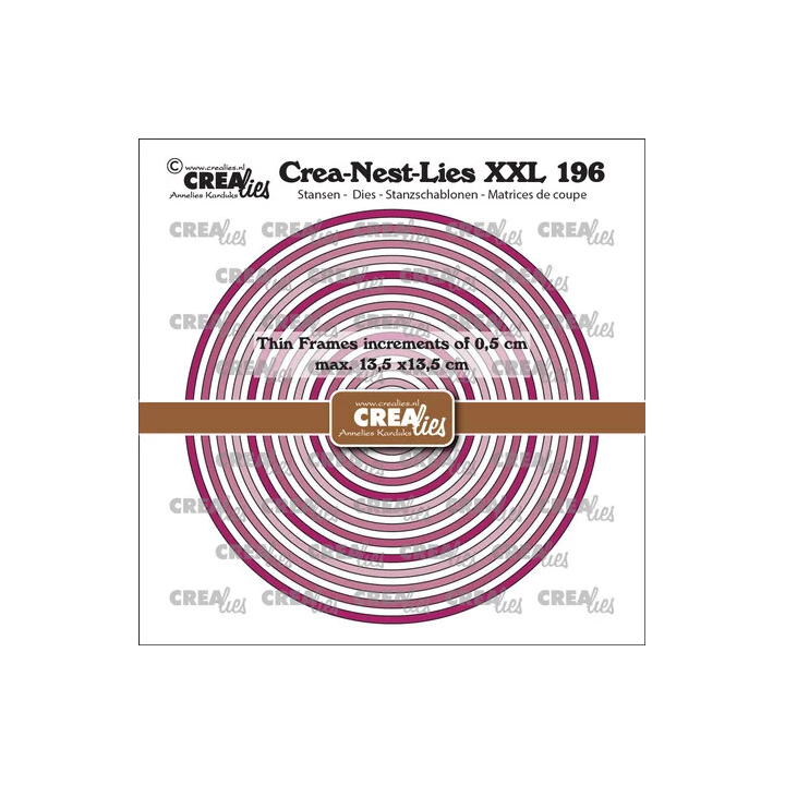 (CLNestXXL196)Crea-Nest-Lies XXL Dies Thin Frames Circles Smooth