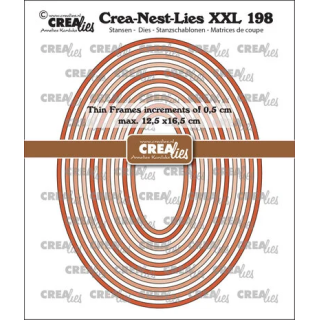 (CLNestXXL198)Crea-Nest-Lies XXL Dies Thin Frames Ovals Smooth