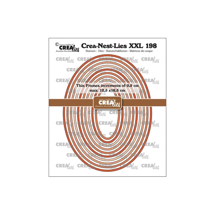 (CLNestXXL198)Crea-Nest-Lies XXL Dies Thin Frames Ovals Smooth