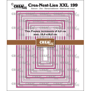 (CLNestXXL199)Crea-Nest-Lies XXL Dies Thin Frames Rectangles Smooth
