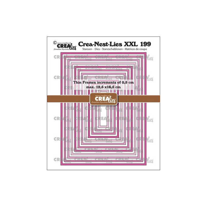 (CLNestXXL199)Crea-Nest-Lies XXL Dies Thin Frames Rectangles Smooth