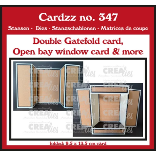 (CLCZ347)Cardzz Dies Double Gatefold Card / Open Bay Window Card/Bridge Card