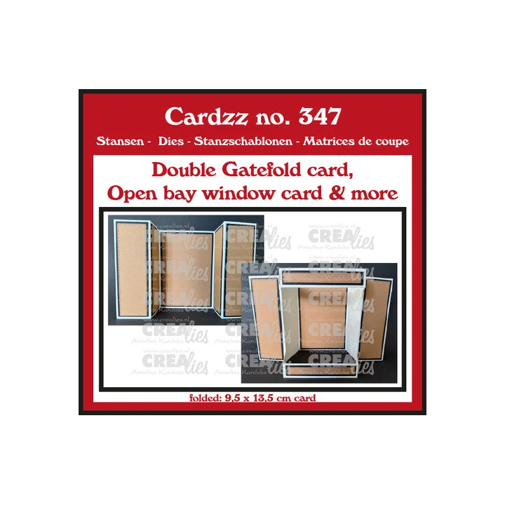 (CLCZ347)Cardzz Dies Double Gatefold Card / Open Bay Window Card/Bridge Card