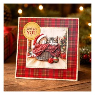 (11-DCD7004)Katy Sue Designs Christmas Cats Die Cut and Decoupage Collection