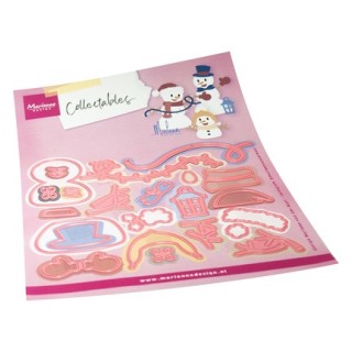 (COL1596)Collectables Bonshommes de neige joyeux by Marleen