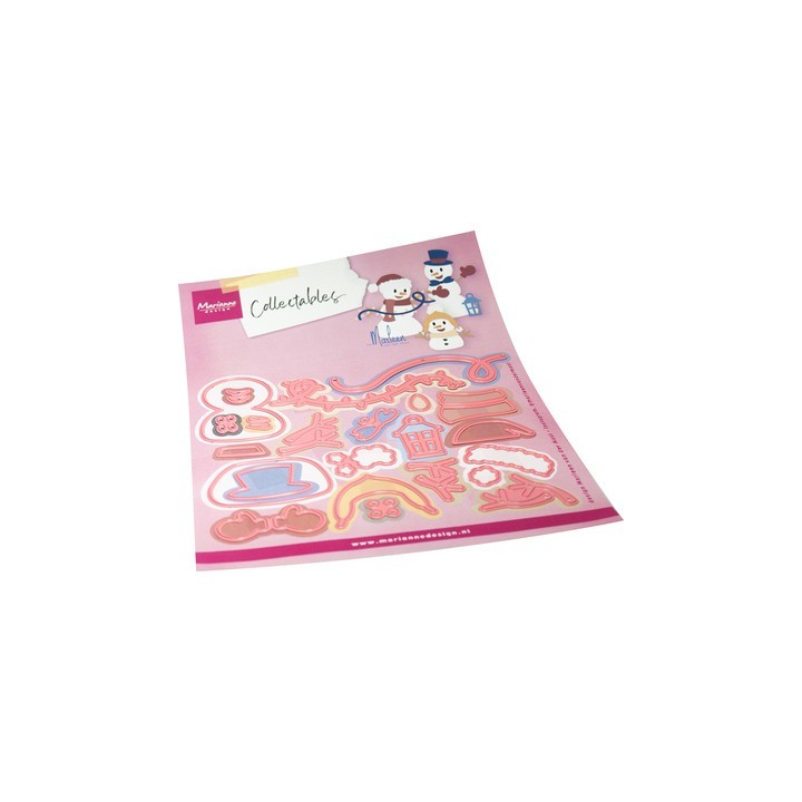 (COL1596)Collectables Bonshommes de neige joyeux by Marleen
