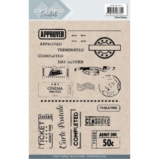 (CDECS1589)Card Deco Essentials - Clear Stamps - A5 Tickets