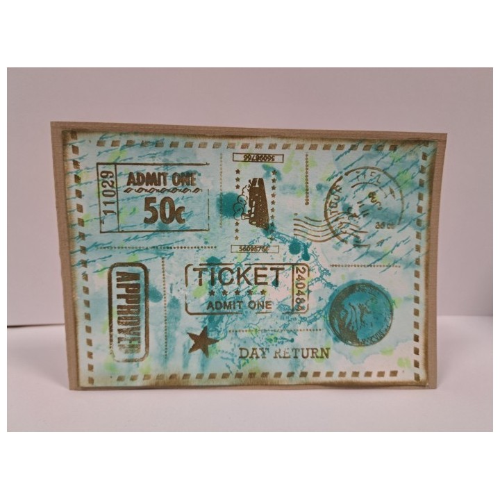 (CDECS159)Card Deco Essentials - Clear Stamps - A5 Tickets