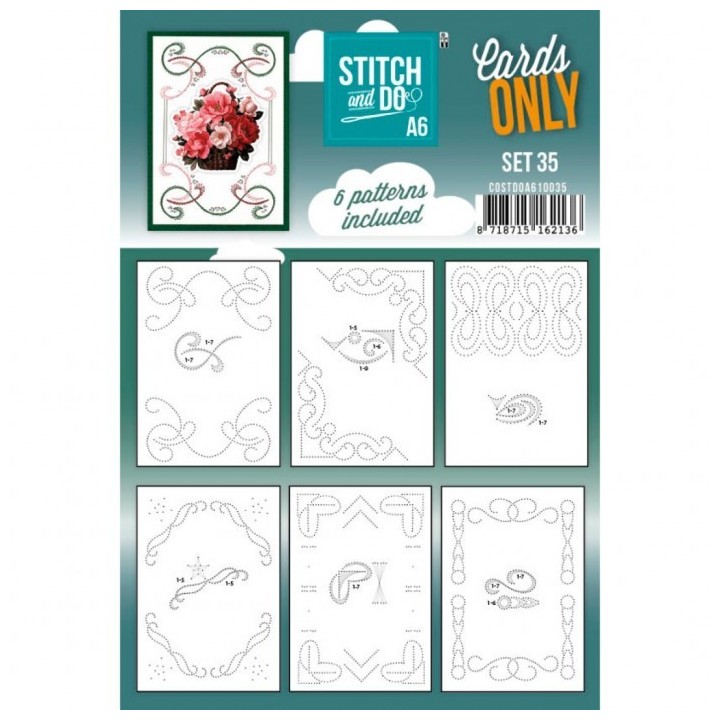 (COSTDOA610035)Stitch and Do - Cards Only A6 - Set 35