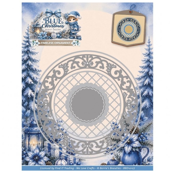 (BBD10127)Dies - Berries Beauties - Blue Christmas - Timeless Ornament
