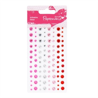 (PMA-351413)Adhesive strass - 104pcs - rouge