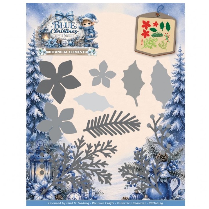 (BBD10129)Dies - Berries Beauties - Blue Christmas - Botanical Elements